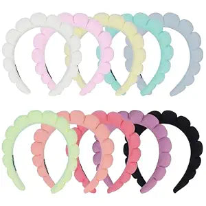 10 Pcs Spa Headband Bulk for Women Makeup Headband for Washing Face,Skincare,Mask(Terry Cloth)