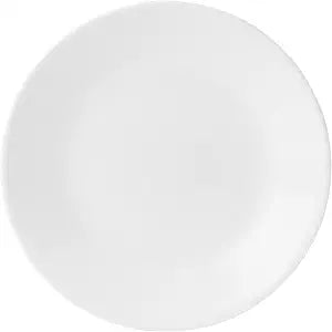 Corelle Vitrelle 6.75" Salad Appetizer Plate Set, Triple Layer Glass and Chip Resistant, Lightweight Round Plates, 1-Piece Winter Frost White
