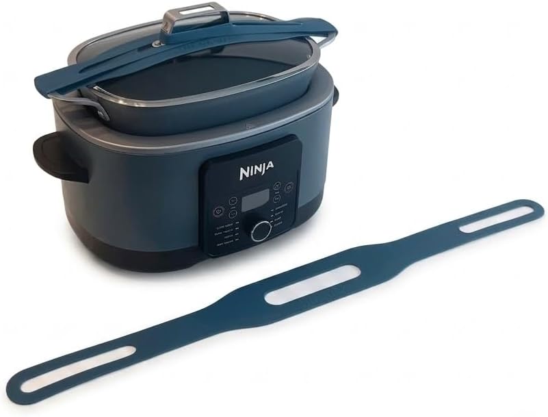 Lid Latch Silicone Straps for Ninja Slow Cookers (2-Pack) - Custom Fit for Foodi PossibleCooker Pro 8.5 Qt & Everyday PossibleCooker Pro 6.5 Qt - Spill-Proof Lid Lock for Travel & Potlucks