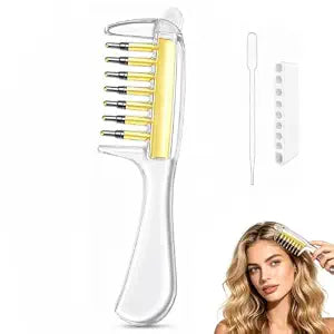 Scalp Oil Applicator Comb, Refillable Hair Oil Applicator for Scalp, 7 Tips