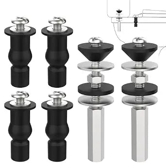 3 Sets of 6 Universal Toilet Seat and Water Tank Bolt Kits