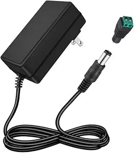 24V 1.5A Power Supply AC Adapter, 100-240V 50-60Hz to DC 24V 1.5A Switching Converter, DC Power Cord with 5.5x2.5mm/2.1mm Plug