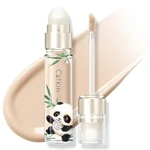 CATKIN Full Coverage Dual-Ended Liquid Concealer Eraser Dark Circles Treatment, Creamy Blendable smooth formula for Blemishes Redness, Long Lasting Waterproof, Sponge Tip Included 5g C02 COTTON