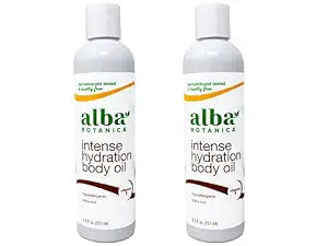 Alba Botanica Hawaiian Organic Body Oil - Kukui Nut - 8.5 Ounce (Pack of 2), 'Packaging may vary'