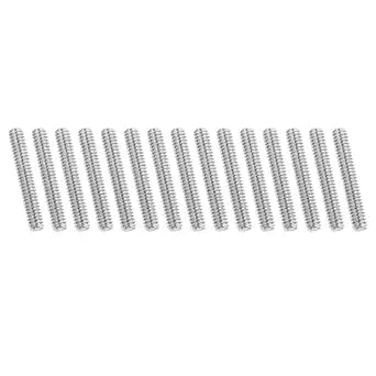 PATIKIL 1/4"-20 UNC 304 Stainless Steel Fully Threaded Rod, 15Pcs x 1.6" Long, Silver Tone, Glossy Finish