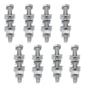 8 Sets1/4-20 x 2 Inch U-Channel Sign Post Bolt Kit