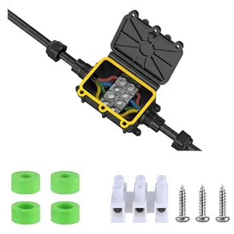 Outdoor Waterproof Junction Box PlasticOutdoor Cable Electrical Box Waterproof Open Splice Underground Electrical Junction Water Proof Box2 Way Wire Range 5-12mm Trailer Junction Box