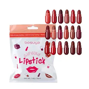 18 Colors Matte Lipstick Set - Mini Capsule Long Lasting Velvet Makeup Kit