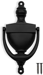 SANATO Black Door Knocker Hardware Door Knockers for Front Door, 6.2 inch Height (6.2" Height, Nickel)
