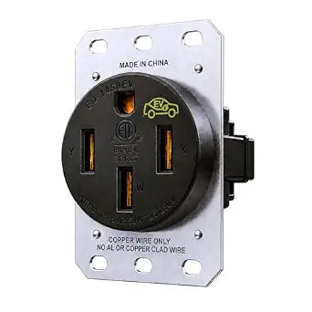 LENZ NEMA 14-50 Outlet, 50A 125/250V, Industrial Grade, ETL UL 498