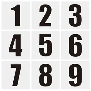 50pc Arabic Numbers Mark Digital Temporary Tattoo Sticker Ironman Triathlon