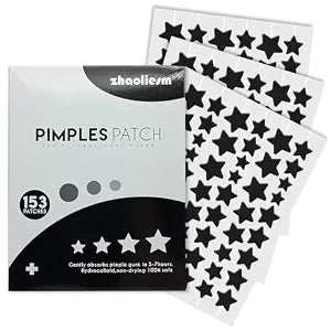 Black Star Pimple Patches for Face, 153 CT Hydrocolloid Acne Patches