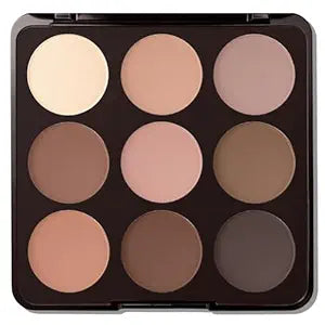 Erinde Matte Eyeshadow Palette, Neutral Nude 9 Colors Eye Shadow Palettes Makeup with Mirror, Long-Lasting Waterproof Smudge-Proof Brown Eyeshadow for Older Women & Daily Natural Look