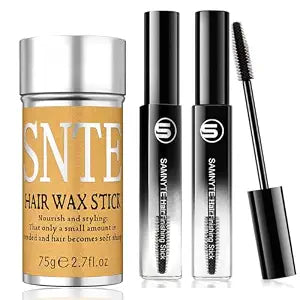 Samnyte Hair Wax Stick for Flyaways, Fly Away Hair Tamer Stick for Baby Hair, Hair Finishing Stick Works in 3 Seconds, Hair Wax Stick for Long-Lasting Fixed Hair Styling, Wax Stick for Hair
