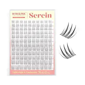 Serein Idol Lash Clusters 8-16mm, Wispy Natural C Curl Lashes Only