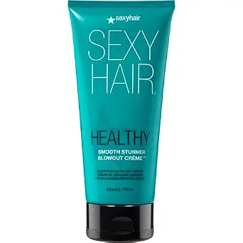 SexyHair Healthy Smooth Stunner Blowout Crème, 6 oz | Nourishes Dry Hair | Provides Added Moisture | Sealing Hair Cuticle