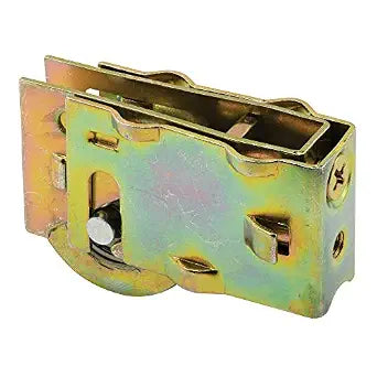 Prime-Line D 1688 1-1/4 In. Steel Ball Bearing Sliding Door Roller Assembly (Single Pack), Yellow zinc
