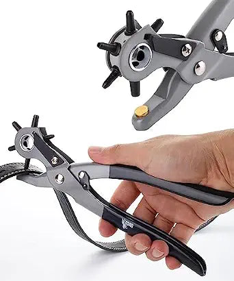 UNCO- Leather Hole Punch Tool, 5/64", 3/32", 7/64", 1/8", 5/32", 3/16"