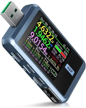 FNIRSI FNB48P USB Tester, PD/QC, USB-C E-Marker Reader, 24V 6.5A, USB-A/C