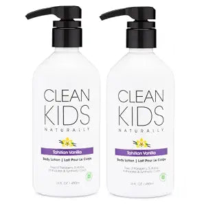 Gabriel Cosmetics Clean Kids Naturally Tahitian Vanilla Body Lotion, 16oz (2 Pack) EWG Verified
