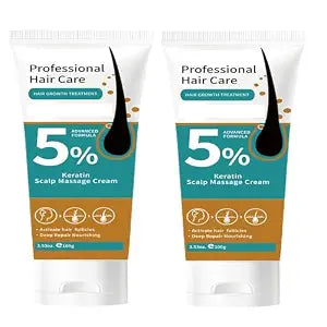 2Pcs 5% Minoxidil Hair Growth Scalp Massage Cream, Anti Hair Loss Treatment for Men & Women, Anti Hair Loss Treatment with Rosemary Biotin, Activates Follicles and Hair Regrowth Treatments