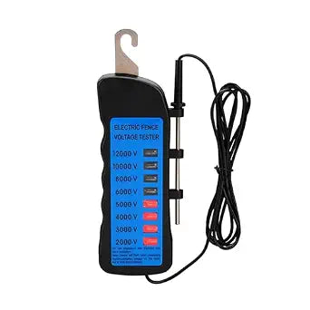 Electric Fence Voltage Tester, 12KV Fence Tester 8 Neon Indicator Lights