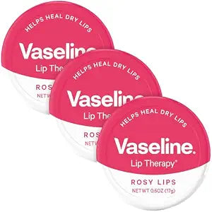 Vaseline Lip Therapy Lip Balm, Rosy Lips 0.6 oz (Pack of 3)