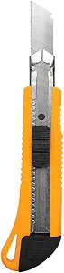 Restaurantware Yellow Snap Off Blade Knife, 6.5 In, 4 Pack