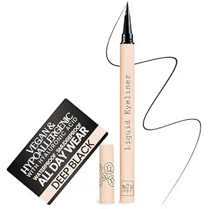 Waterproof Liquid Eyeliner Pen (Black) ï¿½ï¿½ï¿½ No Smudge, Up to 24 Hou