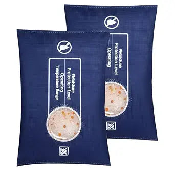 2 x 400g Desiccant Packs for Storage Color-Indicating Silica Gel Packets Rechargeable Moisture Absorbers Dehumidifier for Food Storage Electronics Bins Cars