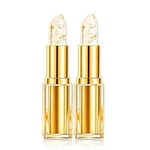 Color Changing Lip Balm 2 Pack, Flower Tinted Lipstick Moisturizing