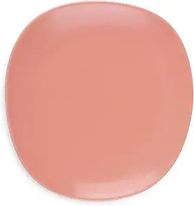 Stone Lain Delilah Salad Plate 6-Piece Dish Set, Porcelain, Peach