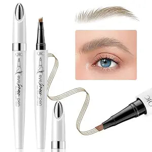 Eyebrow Pen Waterproof Eyebrow Pencil Natural Simulation Eyebrow Pencil for women's professional makeup with 4 Fork Tip for Natural-Looking Hair-Like Defined Brows, Last All-Dayï¿½ï¿½ï¿½Light Br