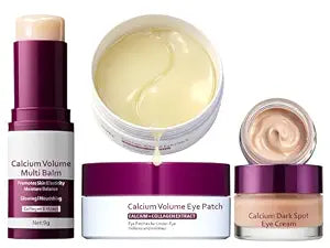 Calcium Volume Multi Balm Stick + Eye patch 60ea + Calcium Eye Cream, Collagen Boosting, Wrinkle Smoothing, Firming & Eye Hollow Plumping Eye Treatment,Hydrating, Anti-Aging & Travel Friendly - 1 Pack