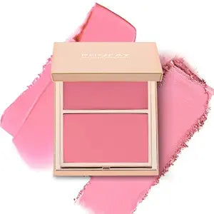 PHOFAY 2 in 1 Blushed Palette Duo Blush Powder Makeup for Cheeks Eyeshadow