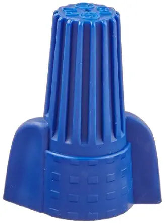 NSI WWC-B-C Easy-Twist Winged Wire Connector, Standard Type, 14-6 AWG Wire Range, 600V, Blue (Box of 50)