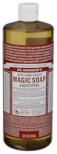 Dr. Bronner's Eucalyptus Liquid Castile Soap, 32 FZ