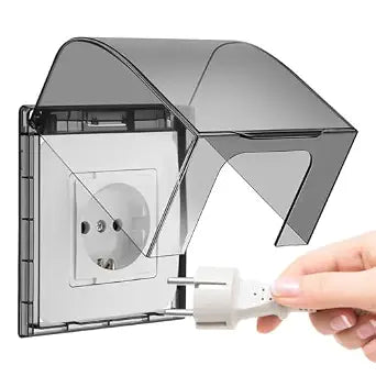 DOITOOL Waterproof Outlet Cover Electrical Outlet Covers for Bathroom Wall Receptacle Protector Socket Protective Guard Fits 86-Type Switches and Sockets 4.52 X 3.93 X 2.83 in