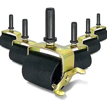 6 PCS Heavy Duty Locking Metal Casters for Bed Frame Replacement Parts, Rollers, Wheels for Furniture Socket