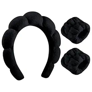 WSICSE Skincare Headbands and Wristbands Set for Washing Face