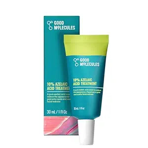 Good Molecules 10% Azelaic Acid Treatment for Face ��� Blurs Facial Redness & Evens Skin Tone ��� Brightens the Look of Dark Spots & Refines Texture ��� Vegan & Fragrance-Free Skincare (30ml / 1.01 fl oz.)