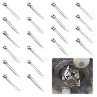 Marine Propeller Nut Cotter Pins, Stainless Steel M4 x 50mm, Compatible with Yamaha F150 F200 F300, Suzuki DF140A DF250A DF300B, Johnson Evinrude Outboard Engines, Durable Boat Accessories (20)