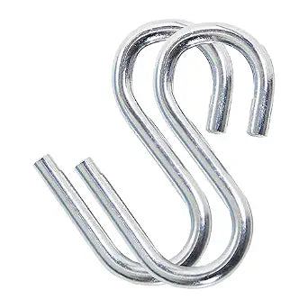 2 Pack Heavy Duty S Hooks, 3.1 inch, Stainless Steel Swing Hammock Hooks