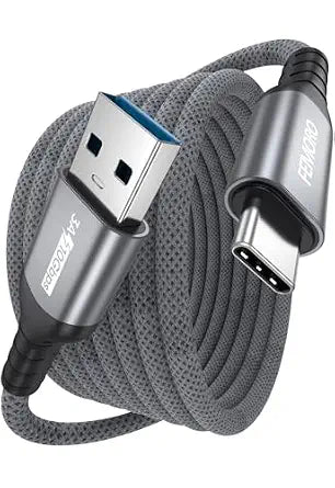 USB A to USB C Data Cable 10ft Long, USB3.2 10Gbps Data Transfer 3A Charge