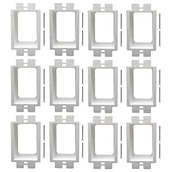 1-Gang Outlet Box Extender, Non-Metallic Electrical Box Extender for Switches and Receptacles, ETL Listed, 12-Pack