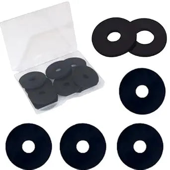 Rubber Washer,30pcs1-1/2 OD x 3/8 ID x 1/8 Thickness Rubber Spacer Bushing Washers,Flat Grommets for Bolts Spacers, Vibration Suppression (1-1/2"OD x 3/8" ID x 1/8" Thickness)