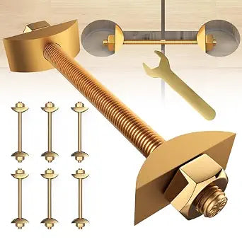 Countertop Connector Bolts, M8x100mm Joint Fasteners, Furniture Fastening Kit, Drawbolt/Bed/Butcher Block Miter Draw Bolt Flip Connector, 6Pcs