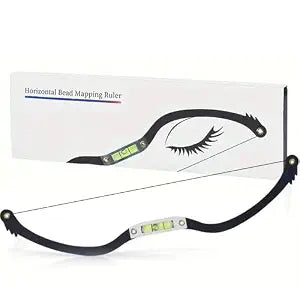 Permanent Makeup Eyebrow Line Marker Ruler for Eyebrow Mapping String Pre-Inked Microblading Tattoo PMU String Measuring Eyebrow (Black)