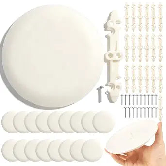 20Pcs Ceiling Box Cover Plate for 3.5'' to 4'' Octagonal/Round Junction Box