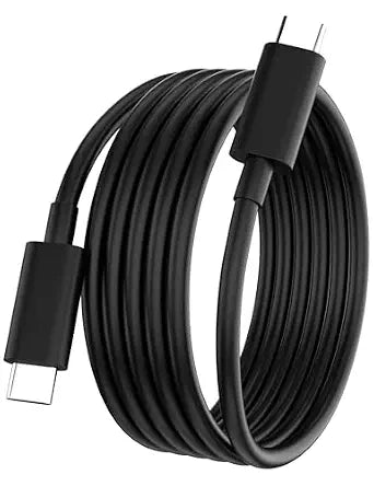 6FT USB C to USB C Charging Cable 65W Laptop Charger Cord,Black